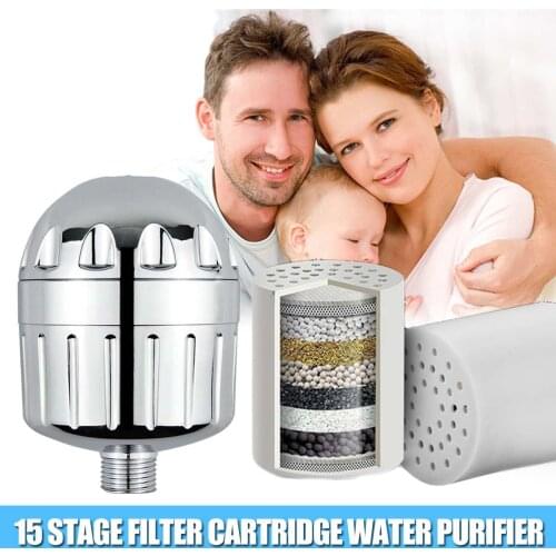 15 Class High Quality Purification Bathroom Shower Filter Bathing Water Filter Purifier Water Treatment Health Softener