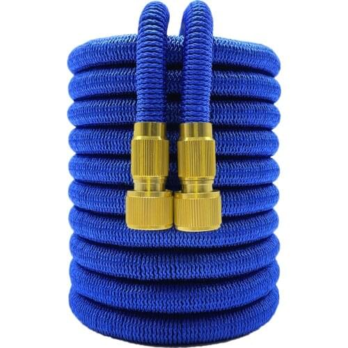 Double Latex Garden Hose Expandable Flexible Hose Drip Irrigation High Pressure Car Wash Magic Watering Hoses Pipe Gardening Set