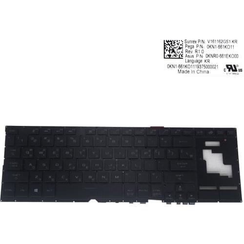 KR Korean laptops keyboard for Asus ROG Zephyrus S17 GX701 GV keyboards GX701GW GX701GX GX701GWR GX701GXR GX701GVR V161162GS1