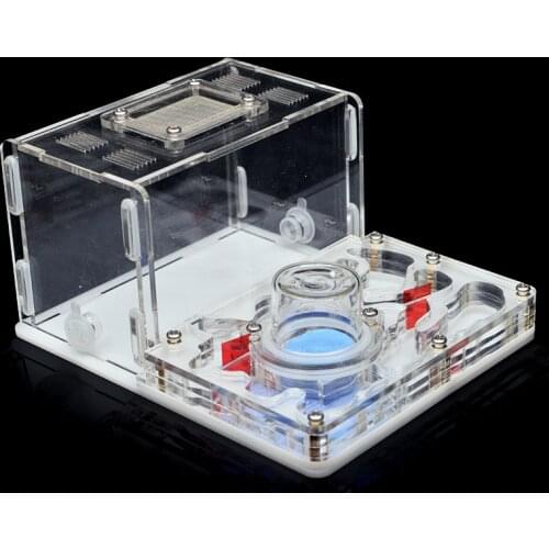 Acrylic ant nest DIY Ant House With Glass Moisturizing Water Tower Insect Workshop Pet Anthill With Feeding Area 12*15*7.5cm