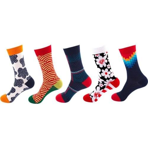 Men and Women Hip-hop All-match Socks European and Beautiful Sock Colorful Harajuku Skateboard Female Cotton Funny Socks Woman
