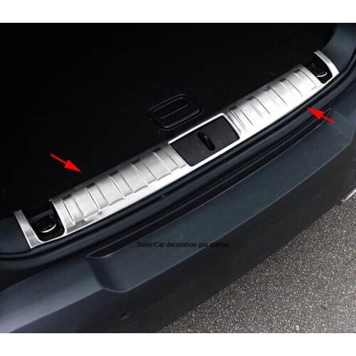 Stainless Steel Rear Bumper Cover Tailgate Trim Accessories Fit For Jeep Renegade 2015 2016 car styling