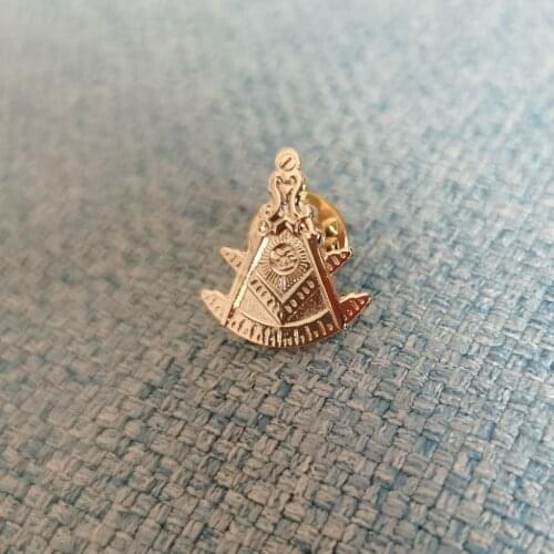 Wholesale 3/4" masonic lapel pin promotional badge crafts souvenir gift