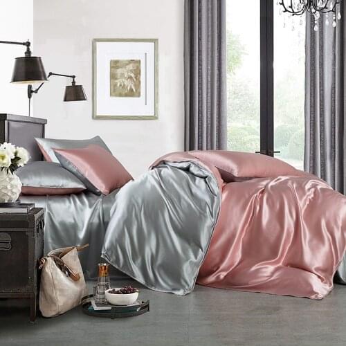 22MM Silk Duvet Cover 1pc 100% Mulberry Silk Seamless Solid Dyed Color Silk Cover Bedding Many Size Customize Size