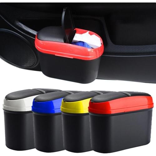 Portable Car Auto Vehicle Door Mount Garbage Trash Bin Waste Can Storage Holder 2019