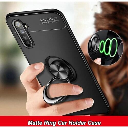 For OPPO Realme XT X2 K5 5 Q X Lite 3 Pro A5 A9 2020 Reno 2 2Z 2F 10X Case Magnetic Ring Holder Cover Anti-drop Phone Case funda