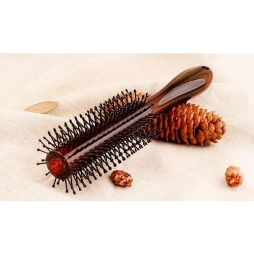 Amber Color Comb Home Rolling Comb Roll Comb Smooth Tooth Does Not Hurt The Scalp Buckle Sale