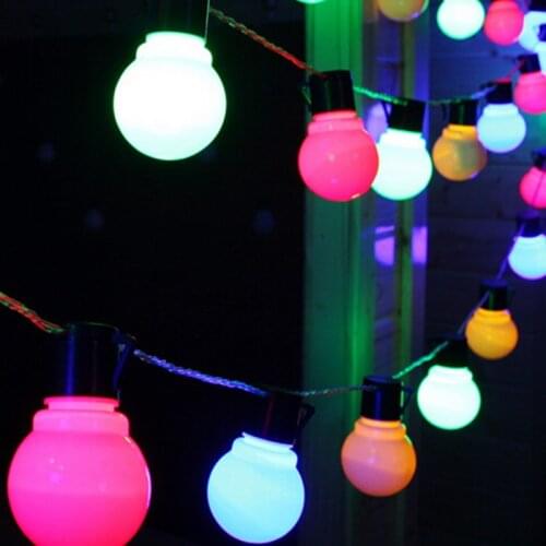 EU Plug 5M 20 LED Ball String Lights Outdoor Party Christmas Wedding Holiday Decoration