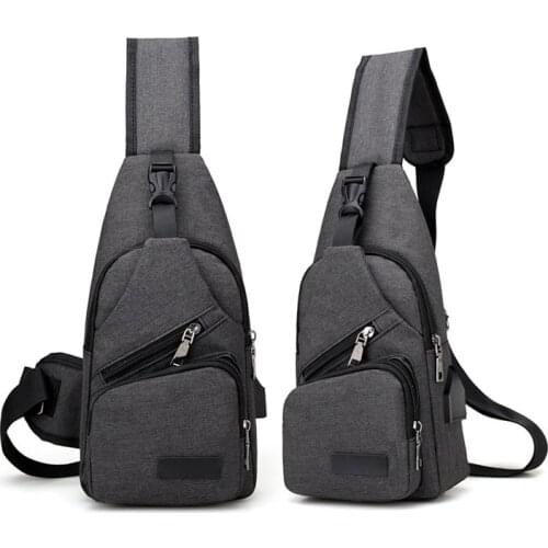 Hot Selling Gym Bags Fashion Bag USB Charge Anti Theft Security Waterproof Travel Man Crossbody Messenger Casual Bag