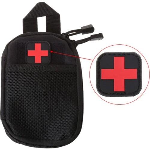 Tactical Armband First Aid Outdoor Hunting Medical Personnel Badge Brassard Red Cross Magic Sticker PVC Patch Morale Accessories