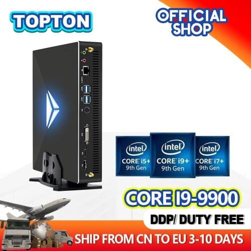 Tuofudun Game Desktop Computer Intel Core i9-9900 i7-9700F Nvidia GTX 1050Ti 4G GDDR5 2*DDR4 Mini PC Windows 10 Dual-band WiFi