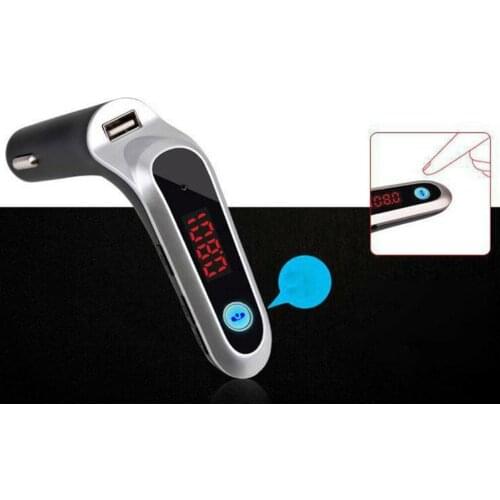 USB TF Card Support Wireless Charger Bluetooth Car Kit LCD Hands-Free FM MP3 Transmitter Music Player Mobile Phones Tablets