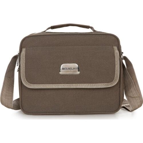 Vintage Messenger Bag Men Shoulder Bags Oxford Canvas Crossbody Bags for Men Multifunctional Zipper Man Business Handbags