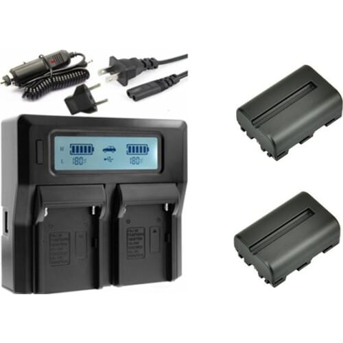 2X NP-FM500H FM500 Battery+LCD Dual USB Charger for Sony CLM-V55,Alpha SLT-A57, A65, A65V, A99, A100, A200, A300,A350,A560,A900