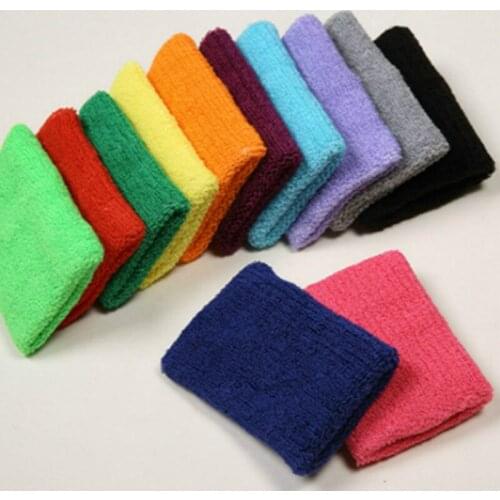 1pc Wristband Sport Sweatband Hand Wrist Support Brace Wraps Guards Gym Volleyball Basketball Teennis Multicolor Sportswear