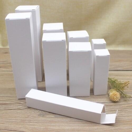 10pcs Multi size Rectangular 4*4*12 16 10cm Packaging Box Packaging Folding Boxes For Essential Candle Gift Oil Bottle Package