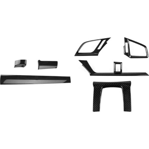 2 Set Car Accessories: 1 Set Front Center Control Dashboard Cover Trim & 1 Set Air Vent Wind Outlet Decoration Stickers