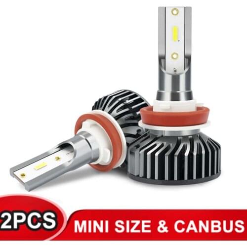 2Pcs 80W 20000LM bulb Mini LED H1 H8 H9 H11 H4 9005 HB3 HB4 9006 Car Headlight Auto Car Light Lamp Lampada H7 Canbus Headlamp