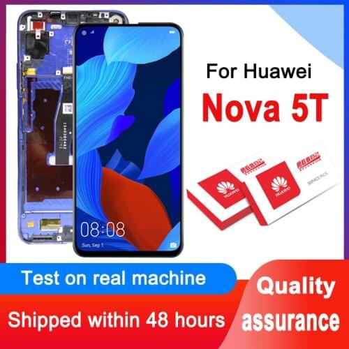 AAA+++ Quality 6.26'' Display Replacement For Huawei Nova 5T LCD Touch Screen Digitizer Assembly YAL-L21 L61A L61D L71A