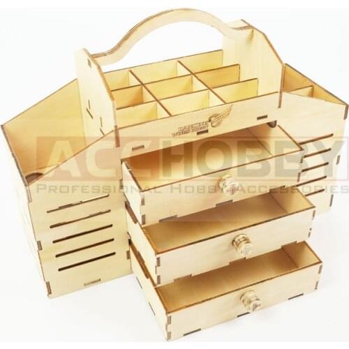 Free Shipping DIY Wooden Toolbox Building Kit Perfect for Tools Knife,File,Pin,Glue,Sandpaper,Clamp,Pencil,Ruler and Protractor