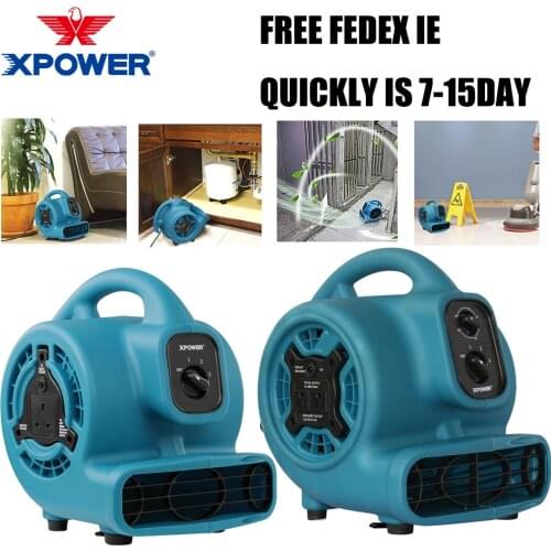XPower Big Powerful Mighty Air Mover Carpet Floor Fan Dryer Utility Air Blower Outdoor House Hotel Supermarket Industrial Blower