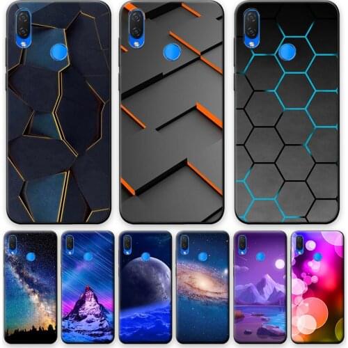 For Huawei Nova 3 Case Soft Silicone Back Cover For Huawei Nova 3 Geometric Style Phone Case on Nova 3 TPU Protective Shell 6.3