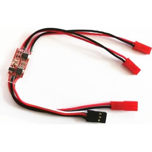 DUAL Double Way 2A LED Light Controller Switch for RC FPV Multicopter Helicopter Night Flight Fly