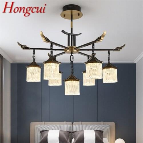 Hongcui New Pendant Light Modern Luxury Brass LED Lamp Fixtures For Home Decorative Dining Living Room