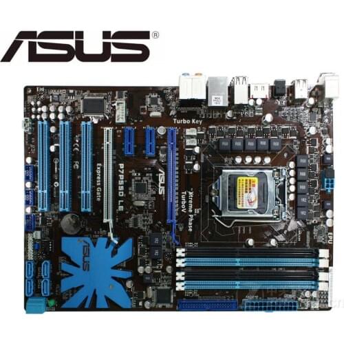 ASUS P7P55D LE motherboard LGA 1156 DDR3 USB2.0 I3 I5 I7 CPU 16GB P55 Desktop mainboard