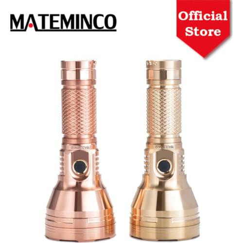 MATEMINCO MT35 Mini Copper Brass SST40 Cree XHP50.2 USB Type C Rechargeable LED Flashlight Lantern For Camping, Self Defense