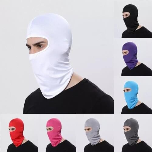 Motorcycle Face Mask Cycling Balaclava Full Cover Face Mask Hat Balaclava lycra Ski Neck Summer Sun Ultra UV Protection Thin Hot