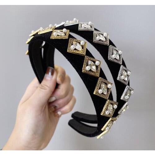 New Fashion Women Hairband Shining Luxurious Crystal Rhinestone Hair Accessories Handmade Headwear Top Quality Hair Hoop Adult