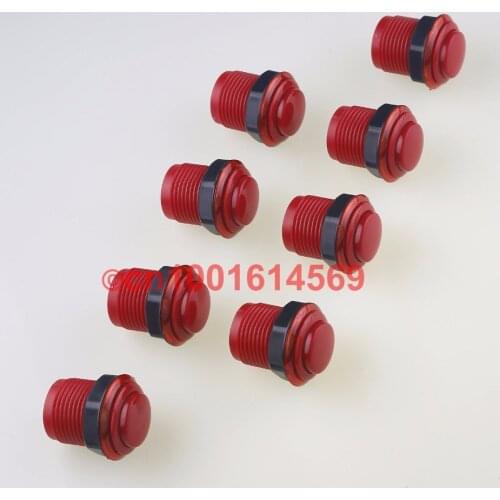 Reyann New 8 x 35mm Arcade Push Buttons DIY Parts Arcade Buttons For PC Controller Computer Game & MAME Games & Jamma Game - Red
