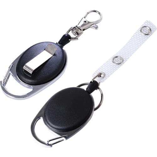 Wire Rope Camping Telescopic Burglar Chain Key Holder Tactical Keychain Outdoor Key Ring Return Retractable Outdoor