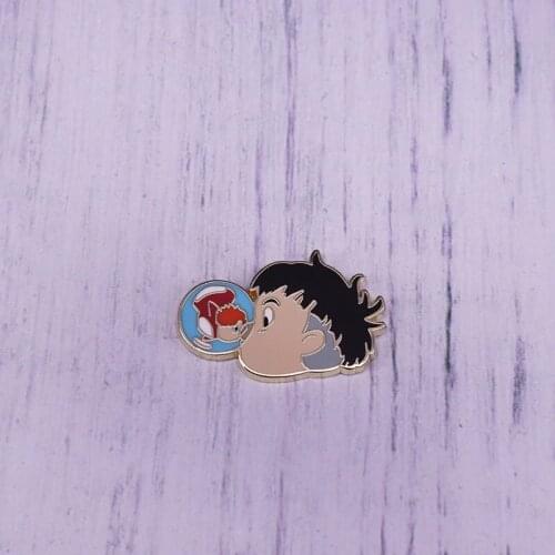Ponyo kisses Sosuke and turns into a human forever-fantasy pin