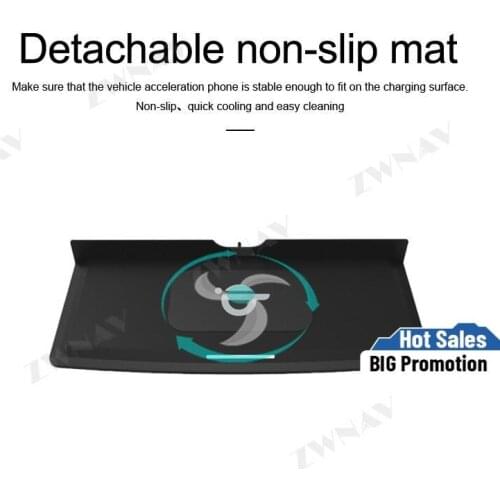 QI car wireless charger For Range Rover Sport 2014-2017 Infrared Fast Wireless Charging Car Phone Holder for iphone/Samsung