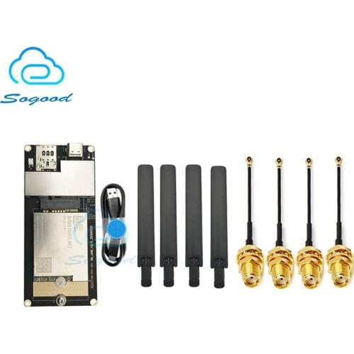 SIMCOM SIM8202G-M2 5G NR M.2 module development board with NGFF to Type-C adapter board USB3.0 cable antenna IPEX4 to SMA cable