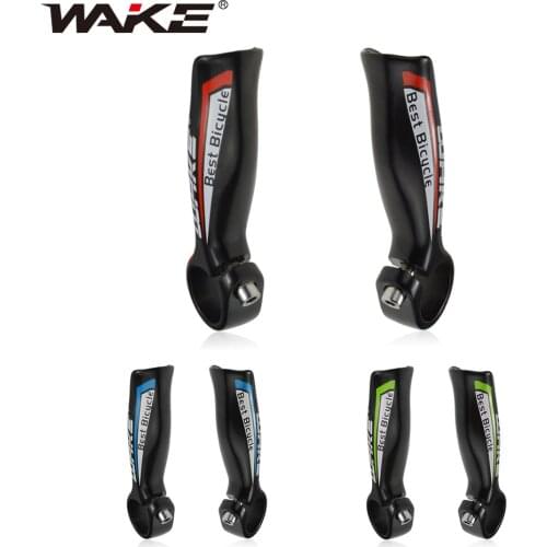 WAKE 1 Pair Ultralight Road Bike Bar Ends MTB Bike Handlebar Extender Aluminum Alloy Rest Bars Bicyle Accessories