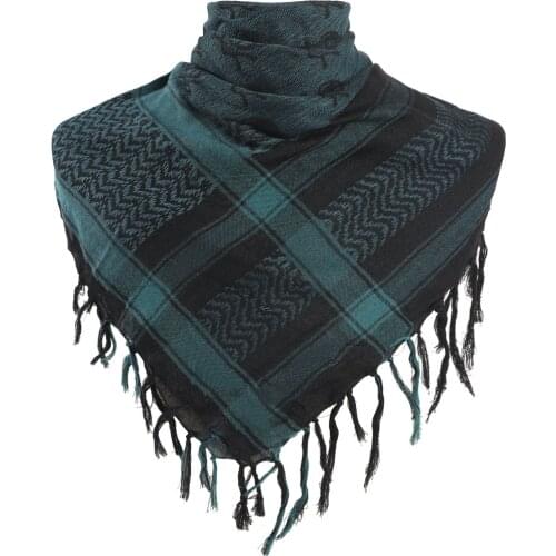 New 100% Cotton Tactical Arab Shemagh Scarf Outdoor Army Military Scarves Men Thickened Square Windproof Bandanas Women Scarf