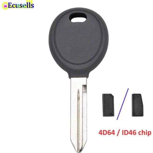 Replacement Blank transponder key shell case fob for Chrysler Dodge Jeep CY22 blank key blade with 4D64 / ID46 PCF7936 chip