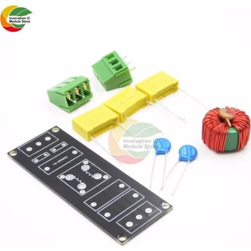 Ziqqucu 1PCS EMI 4A power filter board socket DIY kit for preamplifier amplifier DAC earphone