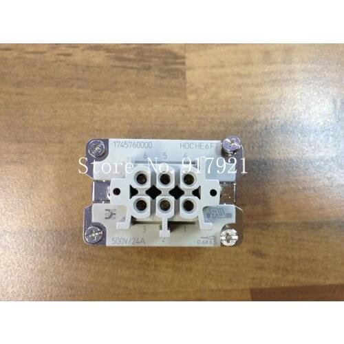 [ZOB] The original German Weidmuller Wade Miller HDC HE6FT terminal socket 500V24A --5pcs/lot