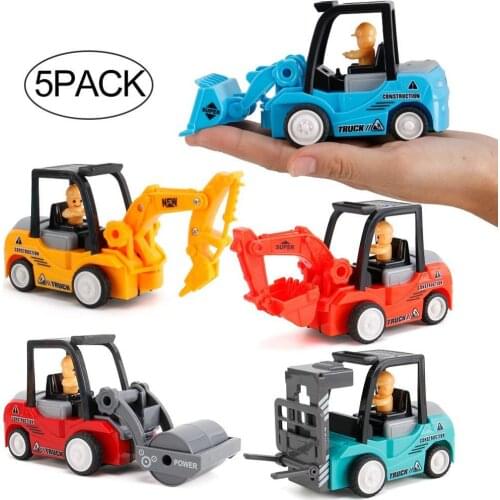 Toddlers Infant Toys Car for 2-6 Year Old Boys, Construction Sand Toys Trucks Pull Back Car for Kids Toys for 2-4 Year Old Boys