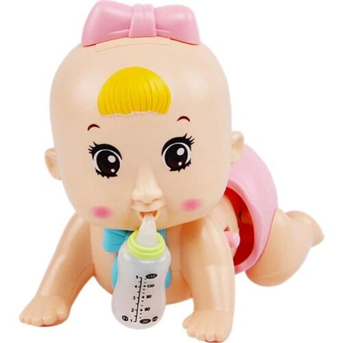 Baby Rattle Crawl Climb Learn Toy Toddler Music Cartoon Doll for Kid Stroller Bed Bell Education Newborn 0-12 Month Infant Child
