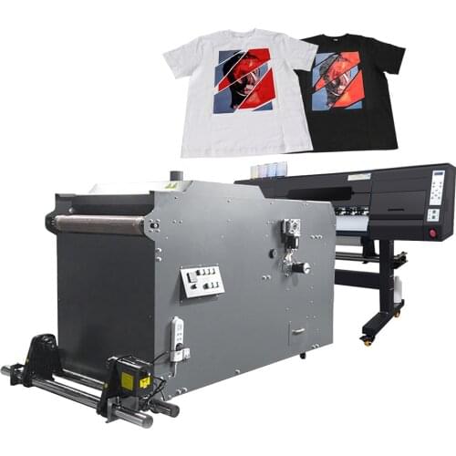DTF Heat Press Machine For DTF Print PET Heat Press Machine + Shaking Powder Machine