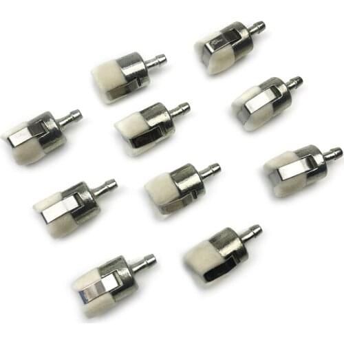 10pcs Felt Fuel Filter for Homelite Echo Poulan 13120519831 Trimmer Chainsaw Gasoline Engine Garden Tools