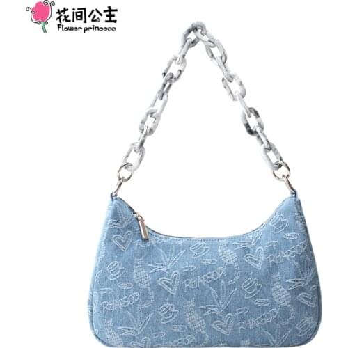 Flower Princess Women's Denim Bags