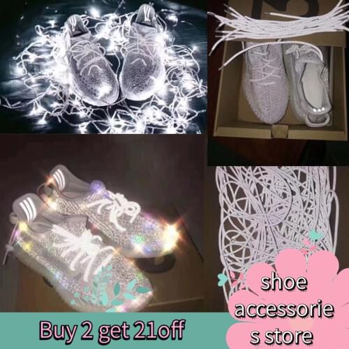 Fluorescent Sneaker Shoestrings Sport Shoelaces Reflective Round Rope Shoes Lace Light Shoelace Shoe Accessories