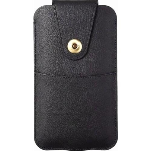 FSSOBOTLUN,For Huawei Enjoy 20/Mate 30E Pro/nova8 Pro Genuine Leather Male Waist Pack Phone Case Pouch Bags Waist Mens Belt Bag