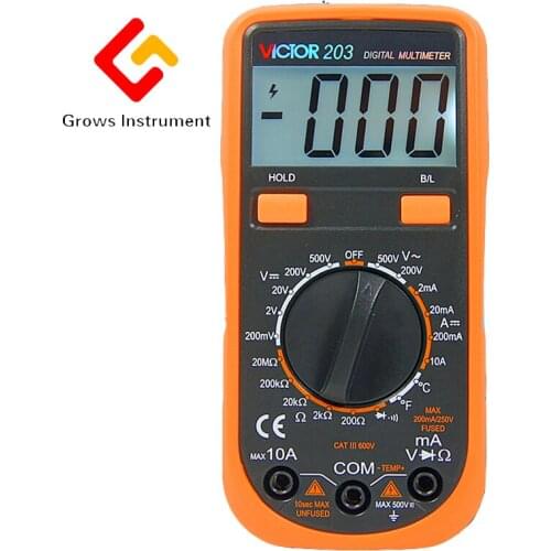 Intelligent anti multimeter small digital multimeter multimeter with digital display meter pen pocket burn